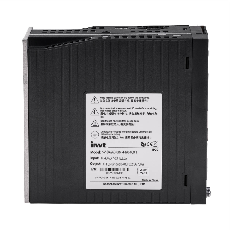 Servo drive INVT SV-DA260-0R7-4-N0-000H for CNC drilling centers