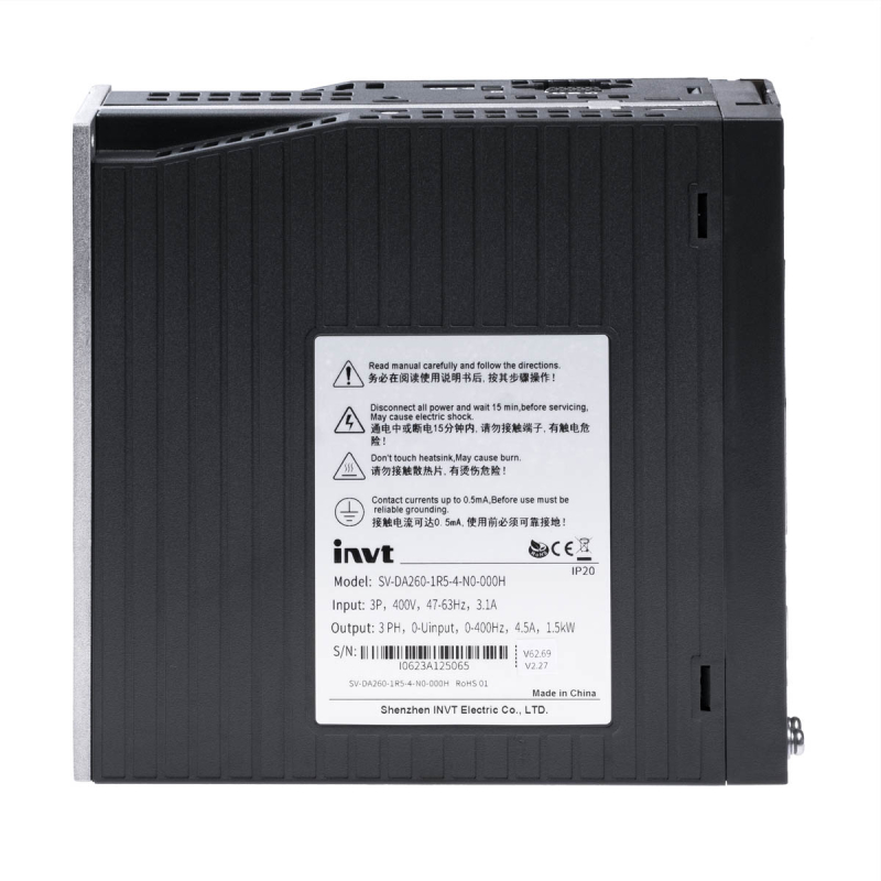 Servo drive INVT SV-DA260-1R5-4-N0-000H for CNC drilling centers