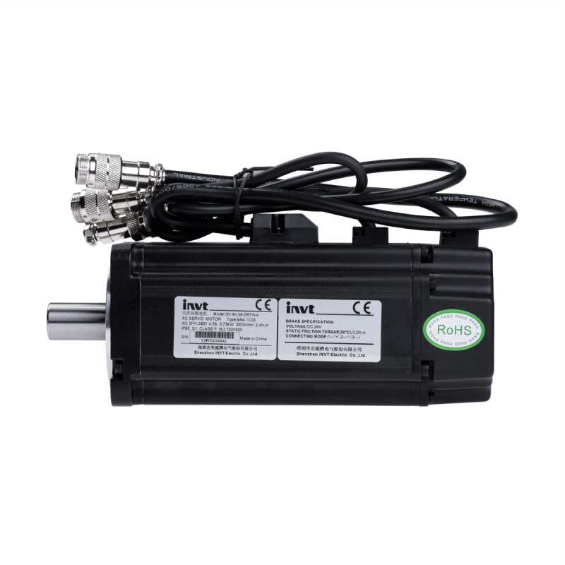 Servo motor INVT SV-ML08-0R7G-4-9A4-1C03 for CNC drilling centers