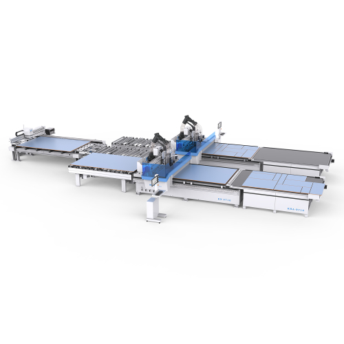Automatic cutting line based on two machines KN-3710DP Automatic cutting line based on two machines KN-3710DP