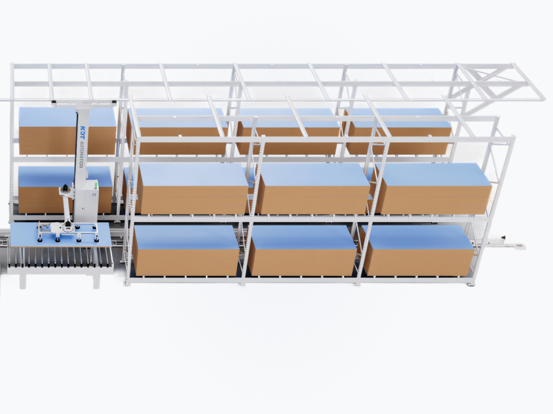 Automated storage for sheet material KHS-6713