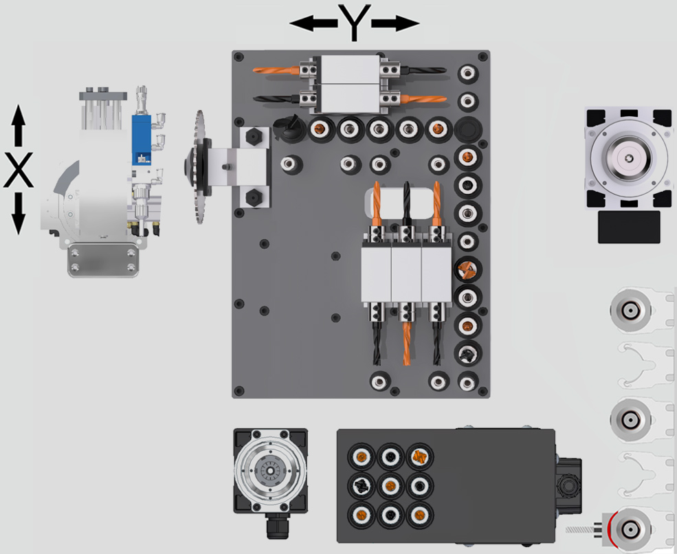 схема свердлильної голови KDT KD-610XHZ